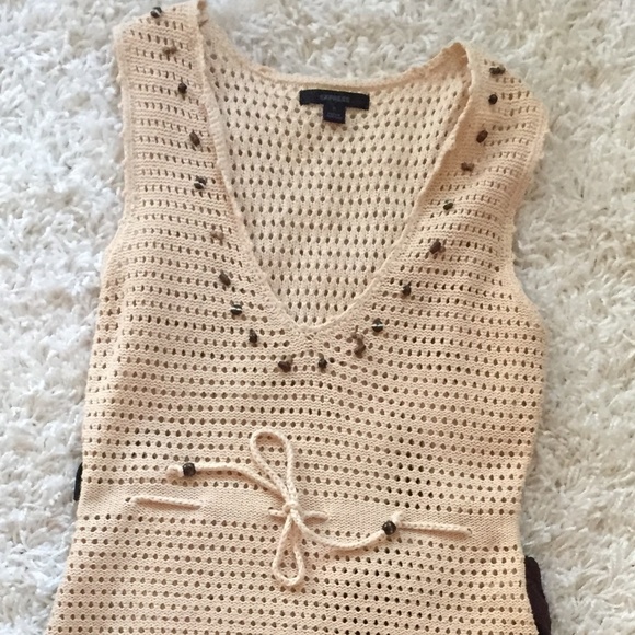 crochet beaded top